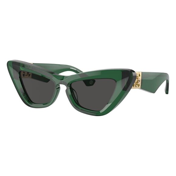 New Authentic  BURBERRY Green Cat Eye BE4421U 4104/87 Sunglasses Women - Picture 1 of 6